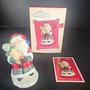 Hallmark Keepsakes "Sittin On Santa's Lap" Ornament 2004 Very Nice